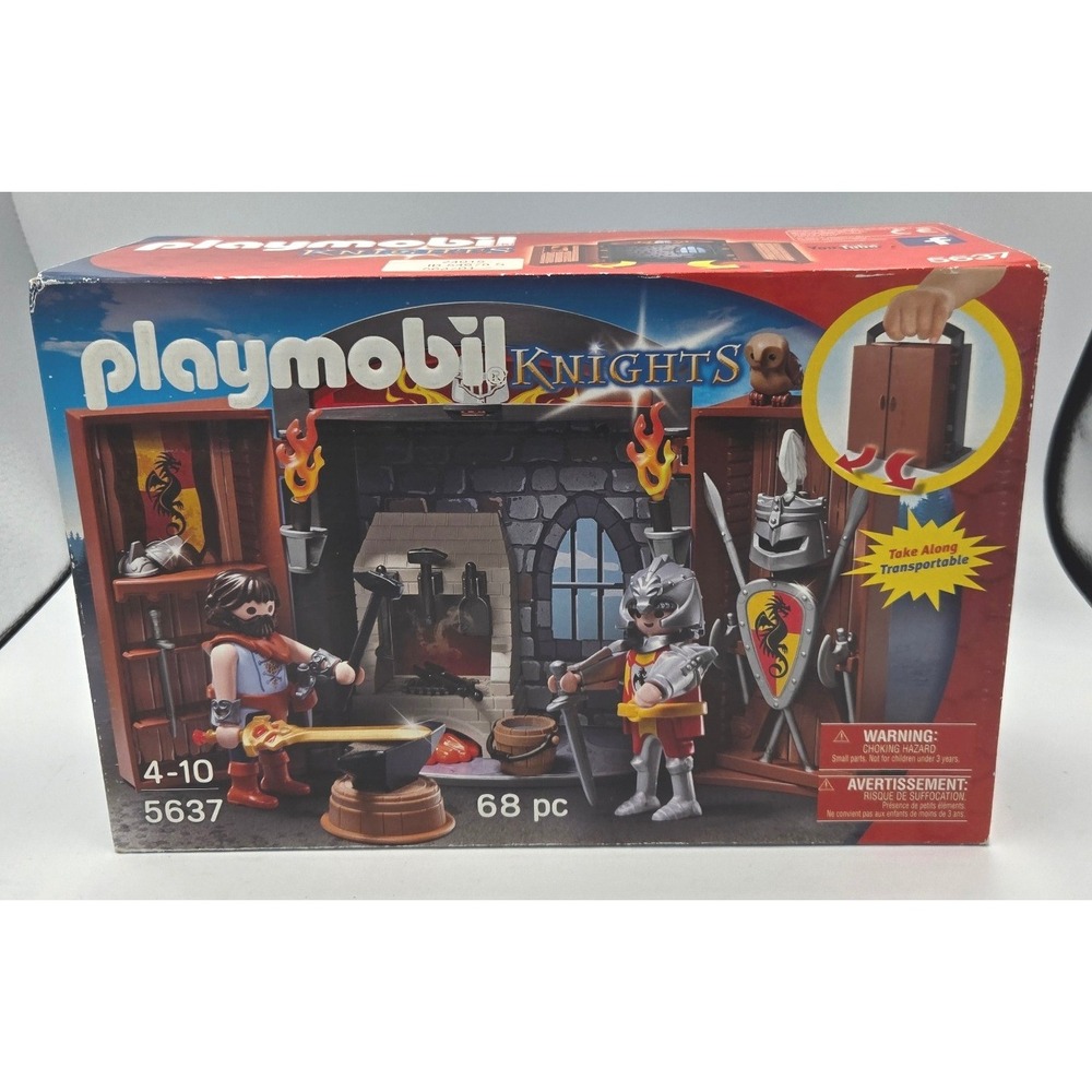 Playmobil Knights Castle Take Along 5637 68 Piece Toy Set Age 4-10 New
